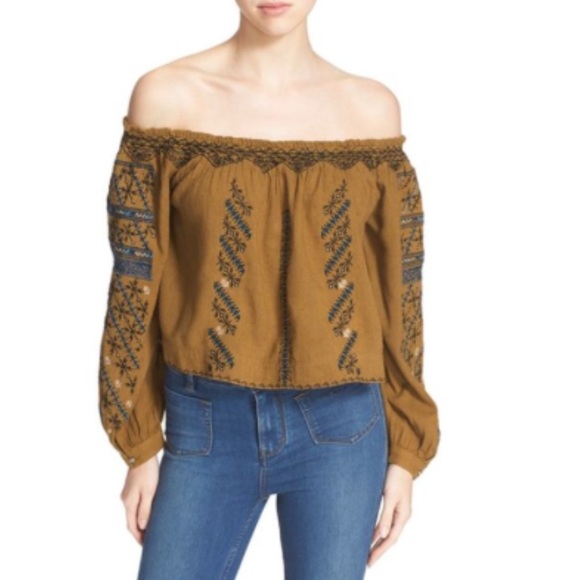 Free People Off the Shoulder Top - Picture 3 of 7